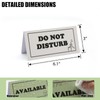 Do Not Disturb Desk Sign, Double Sided PVC Table Tent