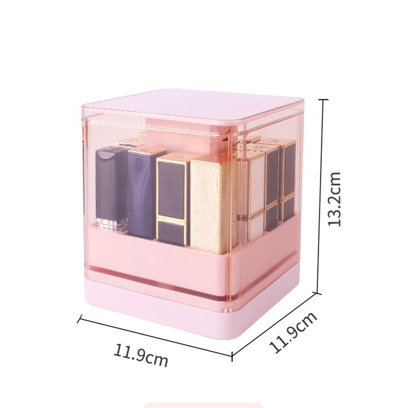 Pressed Lift Lipstick Holder Dustproof Transparent Lift Lipstick Display Case