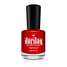 duri Durilaq, D010 True Red, Red Opaque Gel Effect Lacquer, 0.61 fl.oz. 18 ml.