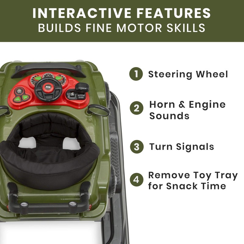 Jeep Classic Wrangler 3-in-1 Grow With Me Activity Walker -