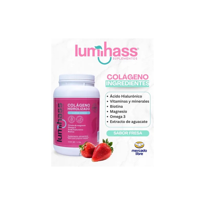 Colágeno Lumihass + Détox Omega 3 Magnesio Biotina | 1.2