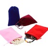 JUFO 12 Pieces Velvet Jewellery Pouches, Multi-Size Drawstring Gift Bags
