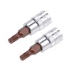 sourcing map 2pcs 1/4" Drive x T20 Torx Bit Socket,