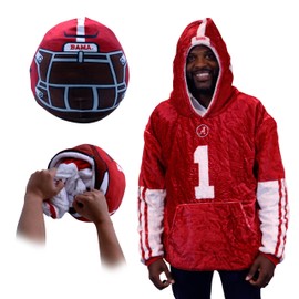 PLUSHIBLE BRIDGING MILES WITH SMILES The University of Alabama Helmet Snugible 2-in-1 Blanket Hoodie & Pillow