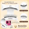 2 Pares Superior e Inferior de Pesta?as Magn?ticas Naturales sin