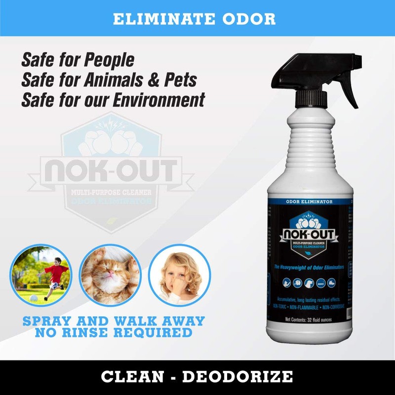 NOK OUT Odor Remover, Pet Deodorizer and Cleaning Spray, Made