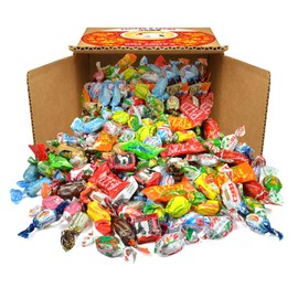 Favorite Russian Assorted Caramel and Taffy Candy Mix - 2 LB (1 KG)