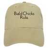 CafePress Bald Chicks Rule Cap Unique Adjustable Baseball Hat Khaki