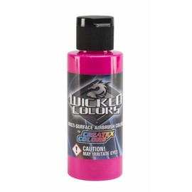 Createx 2oz. Wicked Fluorescent Magenta by Wicked Colors