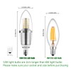 BOGAO E12 LED Candelabra Bulb, 12W Daylight White 6000K LED