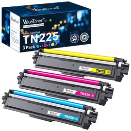 Valuetoner Compatible Toner Cartridge Replacement for Brother TN225 Toner Cartridges TN 225 TN-225 TN225 Work for HL-3140CW HL-3170CDW MFC-9330CDW MFC-9340CDW MFC-9130CW 3 Pack (Cyan, Magenta, Yellow)
