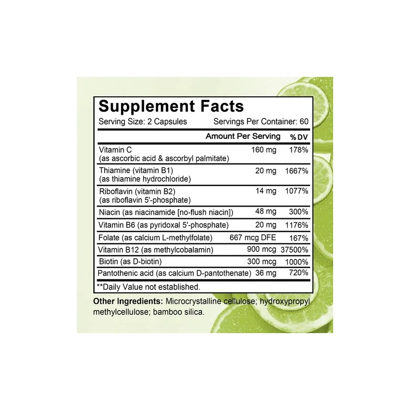 Cápsulas De Vitamina Taoters Super B Complex