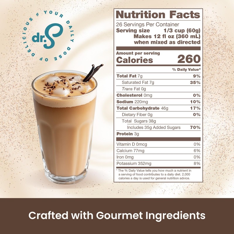 Dr. Smoothie Café Essentials Vanilla Chai – No Artificial Colors,