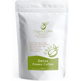 Enema Coffee Beans 227g - Specifically For Coffee Enemas - Organic Coffee Cleanse Co. - 100% Robusta & 100% Organic - Ultra Light Gold Roast - Grind Enema Coffee Beans To Your Specification
