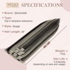 SEGOHAIR Clip-In Hair Extensions Set, 8 Pieces, 18 Clips, Full