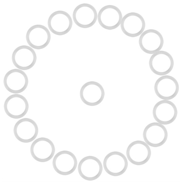 20PCS Safe Pacifier Holder, O-Rings Dummy Pacifier Accessories Chain Clips