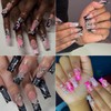 rythsans 56 pcs Bulk Set for Kitty Nails, Kawaii Bling