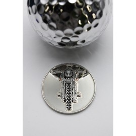 MULLIGAN HOOLIGAN Motorcycle Golf Ball Marker + Magnetic Hat Clip, Funny and Unique Golf Gifts, Premium Quality, The for Your Favorite Golfer, Golf Accessories for Any Occasions