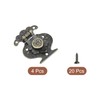 sourcing map 4 Pcs Hasp Clasp Latch Lock, 46 x