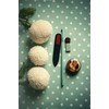 Mont Bleu Coloured Glass Nail File in Black Velvet Bag