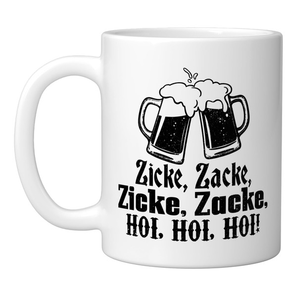 Oktoberfest Zicke Zacke Hoi Funny German Toast Bier Prost Ceramic