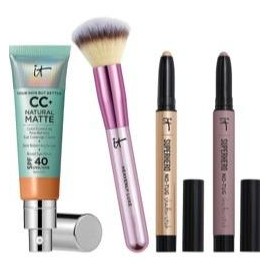 IT Cosmetics CC+ Cream Natural Matte SPF40 4-Piece Collection:_Tan Cool