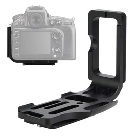 VBESTLIFE L-shaped vertical quick release plate, QR L bracket with 1/4 "camera screw Suitable for Nikon D800 / D810 / D800E camera
