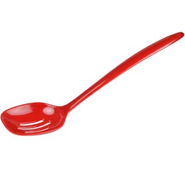Gourmac Hutzler 12 Inch Melamine Slotted Spoon (Red)