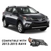 TUSDAR Headlight Assembly fits For 2013 2014 2015 Toyota RAV4