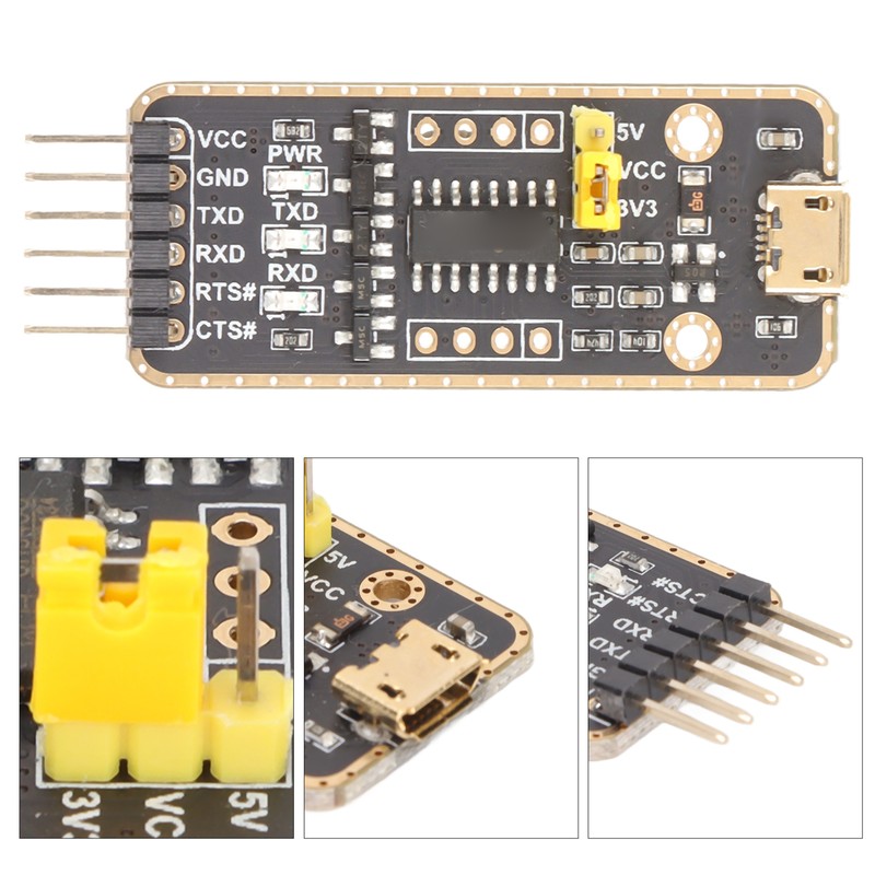 Serial Communication Module Anti Static CH343G Chip Micro USB to
