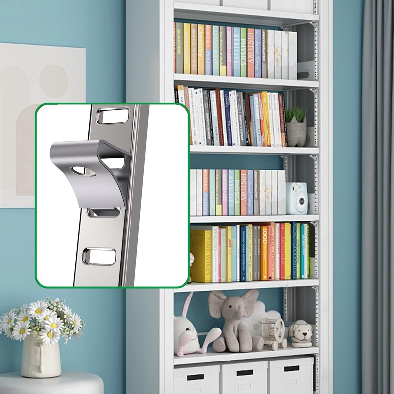 8 Pcs 36 Inch Shelf Pilaster with Clips, Adjustable Shelf