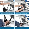 HOMEE Airplane Footrest with Memory Foam,Adjustable Airplane Foot Hammock, Portable
