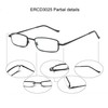EYE ZOOM 4 Pack Compact Slim Metal Reading Glasses with
