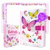 Decorably Glittery A5 Cat Diary for Girls Ages 6-8 with