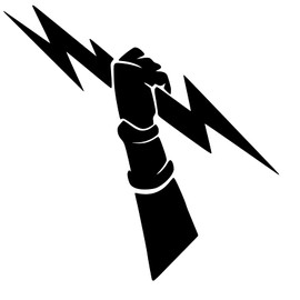 Lightning Bolt Design #7 Vinyl Decal Sticker Car Window Bumper Mug Electric Storm Cloud (5" x 5", Orange)