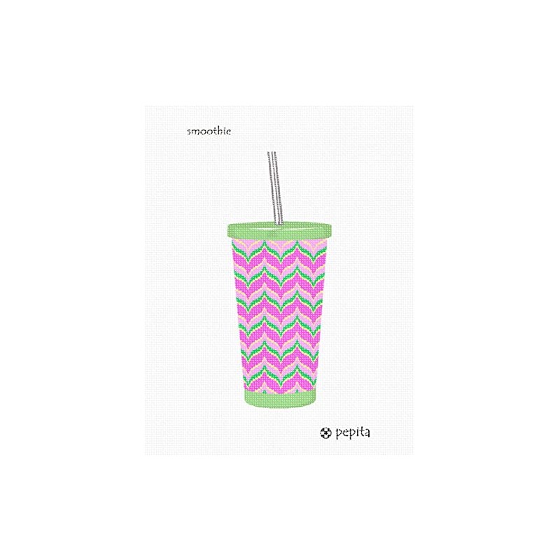 Pepita Needlepoint kit: Smoothie, 7" x 10"