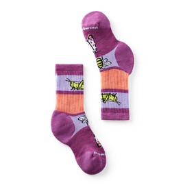 Smartwool Kids' Hike Full Cushion Merino Wool Garden Bugs Pattern Crew Socks