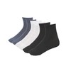 MANARC Men Ankle Socks Thin Fine Elegant Soft Comfortable Durable Breathable. 3 Pack Black, Melange Grey, Melange Blue.