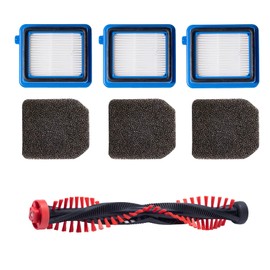 Nicever 3 Repacement Filter Kits And 1 Power Head Roller Brush For Electrolux WELL Q6 Q7 Q8 WQ61 WQ71 WQ81