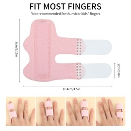5PCS Trigger Finger Splints, Crooked Finger Straightener in 5 Colors, Trigger Finger Brace Support, Finger Support Brace for Broken, Strained, or Injured Fingers, Arthritis, and Sport Injuries