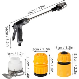 2025 New Waterblitz Pressure Washer, Waterblitz Pressure Water Washer, With 360° Rotating for Three Spray Modes Water (Water Washer+3PCS Connector)