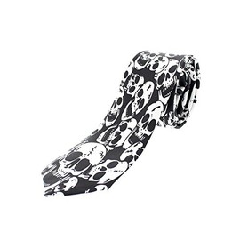 Zac's Alter Ego Crazy Laughing Skulls on Black Tie