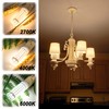 ALIDE E26 100 Watt Equivalent LED Candelabra Corn Bulbs,2700K Warm