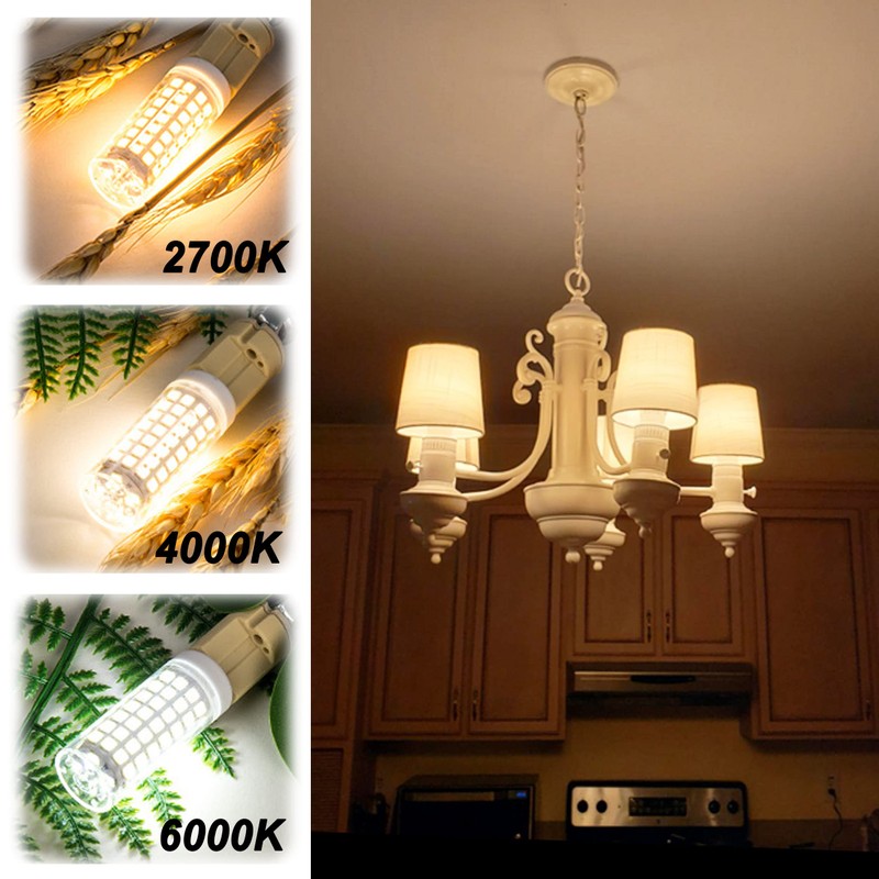 ALIDE E26 100 Watt Equivalent LED Candelabra Corn Bulbs,2700K Warm