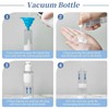 5 Pack 100 ml Airless Pump Bottles Cream Dispenser Transparent