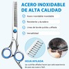 YITONE Tijeras para Cortar Cabello, Juego de 7 Piezas, Tijeras