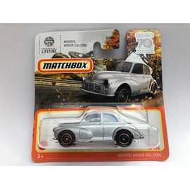 2023 Matchbox Morris Minor Saloon Silver 5/100 (Short Card) HLC51