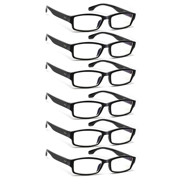 JOSCHOO 6 Pack Computer Reading Glasses for Women and Men