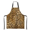 Wasach Leopard Print Apron,Adjustable Neck Bib Apron for Men Women,Suitable