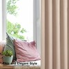 XWZO Blackout Curtains Shades Window Curtain Panels with Tiebacks- Noise